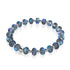 Bracelet Macaron en Verre Sirène Gris | Argent